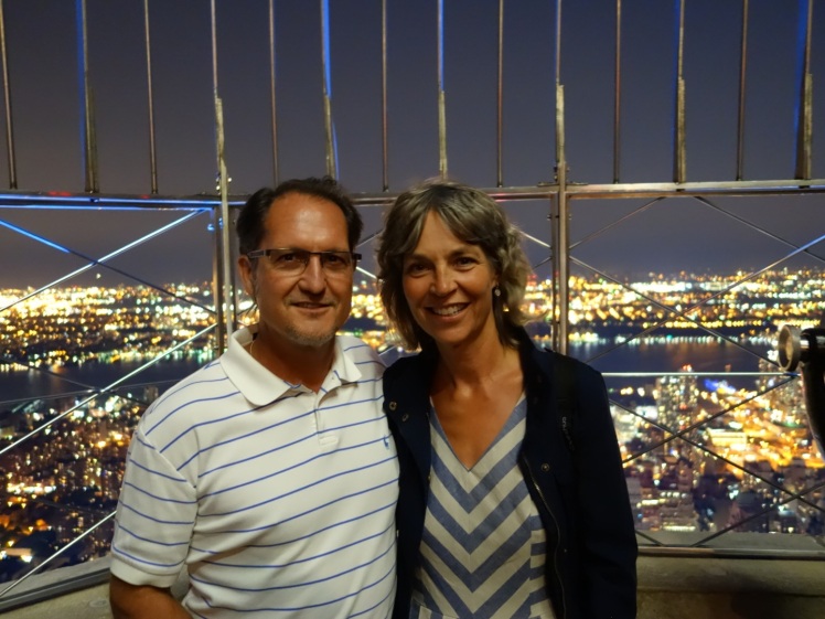 My sister Jules took all of the photos of FD and me in this post with her iPhone camera. This spectacular photo shows the vastness of city lights from atop the Empire State Building. I highly recommend taking the nighttime tour. The view is simply breathtaking! And for those of you who adore the movie, "Sleepless in Seattle" like FD and I do, it's a lovely spot to find romance too! 
