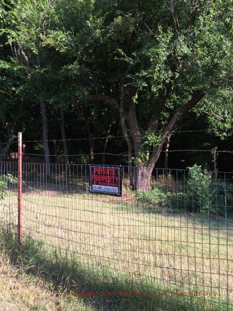 FD repaired the first cut in the fence and put a new Private Property sign up.
